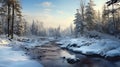 Romantic Winter Landscapes In Quebec Province: Vray Textured Rich Scenes