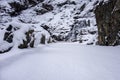 Stunningly beautiful winter view of Norwegian nature