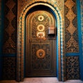 Ornate Islamic Doorway with Calligraphy