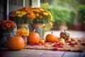 Fall Welcome on the Front Porch