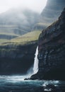 Stunningly Mysterious Wild Things: Waterfall Coming Out Cliff Oc