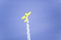 Stunt pilot Rob Harrison flying the Zlin Royalty Free Stock Photo