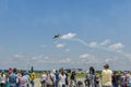 Stunt plane at air show Royalty Free Stock Photo