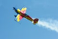 Stunt plane flying at Deva Airshow.