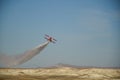 A stunt plane performance at an air show. Royalty Free Stock Photo