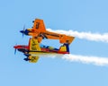 Stunt planes perform at Quonset Airshow. Royalty Free Stock Photo