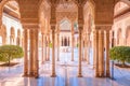 Stunting Islamic architecture of Alhambra view, Granada