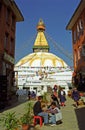 Stupa, Bodnath, Nepal Royalty Free Stock Photo