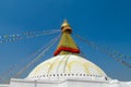 Stupa with Buddha eyes in Kathmandu Nepal Royalty Free Stock Photo