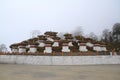 108 Stupa on Dochula Pass Royalty Free Stock Photo