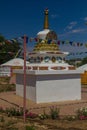 Stupa in the Ethnical village museum of Kalmyk culture Bumbin Orn in Elista, Russi