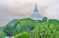 The Stupa on the Mahinda`s Hill Royalty Free Stock Photo