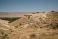 Takht-e Rostam ancient buddhist stupa-monastery in Samangan, Afghanistan in August 2019