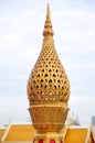 stupa is a mound-like structure containing Buddhist relics, ty Royalty Free Stock Photo