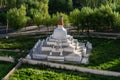 Stupa near Shey Monastery in Leh Ladakh in Summer Royalty Free Stock Photo