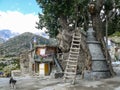 Stupa in Ngawal village, Nepal