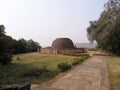 Sanchi Stupa 2 stands on an artificial terrace about 350m west of the West Gateway of Stupa 1, Madhya Pradesh, India