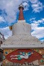 Stupa of Old Barzarr Road in Leh Ladakh Royalty Free Stock Photo