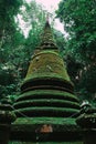 Stupa in Phlio Waterfall National Park at  Chanthaburi, Thailand. Asia. Royalty Free Stock Photo