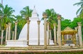 The Stupa among the pillars Royalty Free Stock Photo