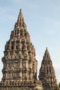 Stupa in prambanan hindu temple Royalty Free Stock Photo