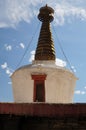 Stupa in Shey Palace, Leh, Ladakh, India Royalty Free Stock Photo