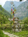 Stupa in Thamchok village - Nepal