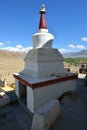 Stupa in Thiksey Monastery, Ladakh, India Royalty Free Stock Photo