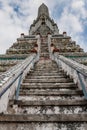 A stupa of Wat Arun Temple of Dawn, Bangkok Royalty Free Stock Photo