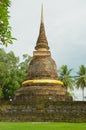 Stupa of the  Wat Traphang Thong in Sukhothai, Thailand. Royalty Free Stock Photo