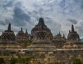 Stupas at Borobudur, Magelang, Indonesia Royalty Free Stock Photo