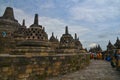 Stupas at Borobudur, Magelang, Indonesia Royalty Free Stock Photo