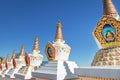 Stupas at Chagdud Gonpa Khadro Ling Buddhist Temple - Tres Coroas, Rio Grande do Sul, Brazil Royalty Free Stock Photo