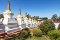 Stupas at Chagdud Gonpa Khadro Ling Buddhist Temple - Tres Coroas, Rio Grande do Sul, Brazil Royalty Free Stock Photo