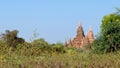 Stupas and pagodas of Bagan ancient Royalty Free Stock Photo