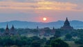 Stupas and pagodas of Bagan ancient. Royalty Free Stock Photo