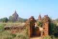 Stupas and pagodas of Bagan ancient. Royalty Free Stock Photo