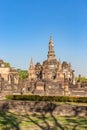 Stupas and Prang towers in Wat Mahathat in the Historical Park of Sukhothai, Thailand, Asia Royalty Free Stock Photo