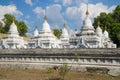 At the stupas of the Sanda Muni pagoda. Mandalay Royalty Free Stock Photo