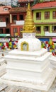 Stupas surrounding the main Swayambhunath Stupa, Nepal Royalty Free Stock Photo