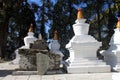 Stupas at Tashiding Monastery Royalty Free Stock Photo