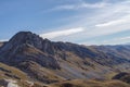 Stura di Demonte Valley mountains, view above from the Colle Fauniera mountain pass, Piedmont, Italy Royalty Free Stock Photo