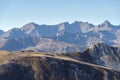 Stura di Demonte Valley mountains, view above from the Colle Fauniera mountain pass, Piedmont, Italy Royalty Free Stock Photo