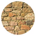 Sturdy beige and purple cut stone wall, seamless lined up