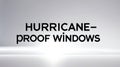 Sturdy, hurricane-proof windows provide safety during intense storms Royalty Free Stock Photo