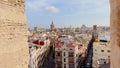 Sturdy Serranos Towers walls frame Valencia cityscape, Spain