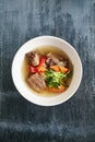 Sturdy Shurpa, Chorba or Shorba Soup with Mutton Royalty Free Stock Photo