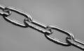 Sturdy stainless steel chain symbol of tenacity