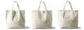 Sturdy blank tote bag isolated on a clean background, ideal for sustainable fashion, Ai generative