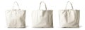 Sturdy blank tote bag isolated on a clean background, ideal for sustainable fashion, Ai generative